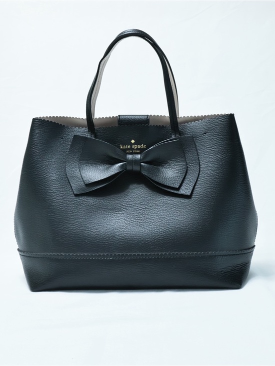 kate spade Handbags - Kate Spade Vanderbilt Place Giorgia Satchel Bag Pebbled Black Leather Bow NWOT